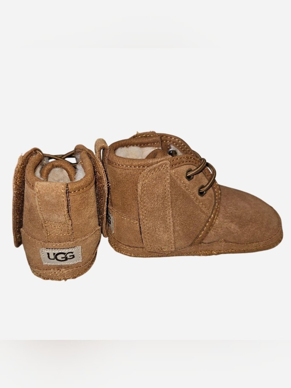 UGG Kids Chestnut Suede Booties - Chestnut Brown
